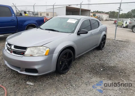 2014 Dodge Avenger Se из США, поврежденный, VIN 1C3CDZAB1EN138098